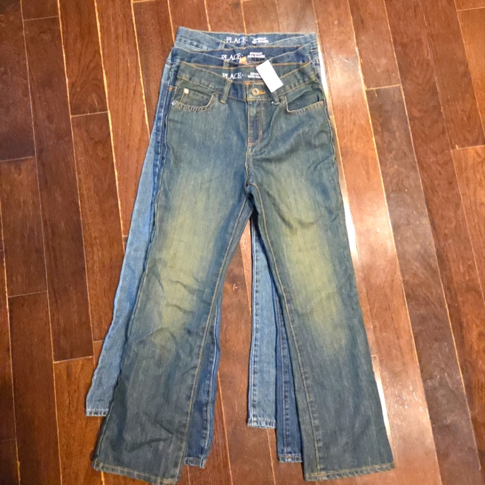 Children's Place - 3-Pack Boys Bootcut Jeans, Size 10 Boys